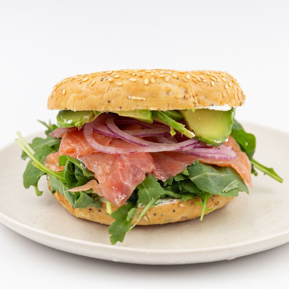 Bagel De Salmón Ahumado