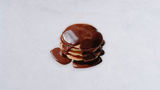 Pankejki z sosem czekoladowym