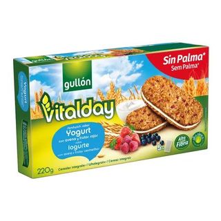 Galletas con Yogur con Avena y Frutos Rojos Gullón 220 Gr.