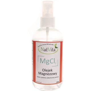 Olejek olej magnezowy oliwa magnezowa chlorek magnezu 250ml NatVita