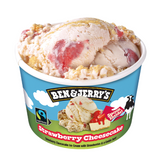 Helado Ben & Jerry's de tarta de queso y fresa (100 ml.)