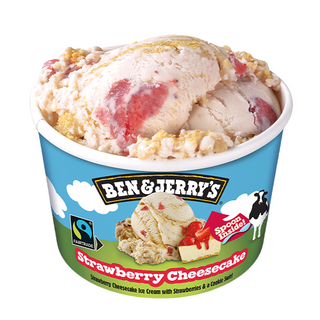 Helado Ben & Jerry's de tarta de queso y fresa (100 ml.)
