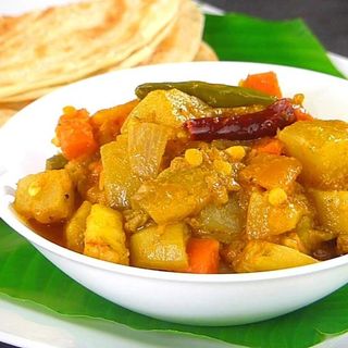 Parotta con Lenticchie e verdure 