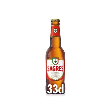 Cerveja Com Álcool Sagres Garrafa 33 cl