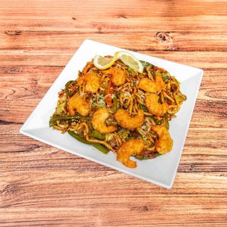 Yakisoba de Camarão