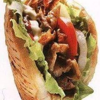Doner kebab doble de ternera con queso