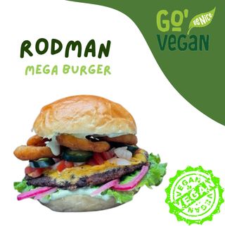 Rodman vegan megaburger