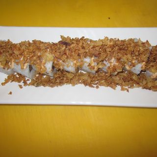 72-Uramaki Salmón, Aguacate Y Cebolla Crujiente (8 Pzs.)
