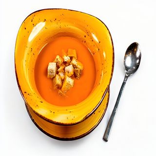 Supă cremă de legume cu crutoane