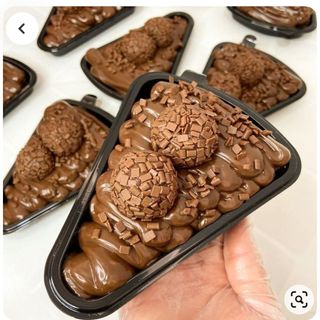 Fatia Brownie fatia brigadeiro