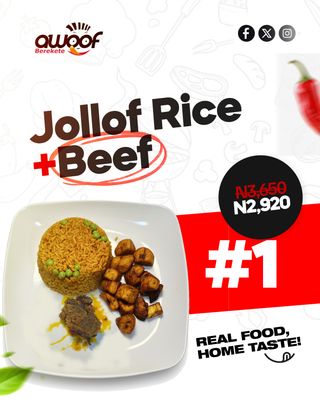 Jollof Rice + Beef