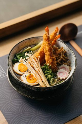Tempura shrimp ramen