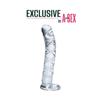 Скляний Ділдо З Рел'єфом Icicles №60 37488