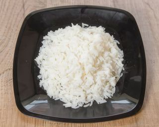 Porzione di riso in bianco