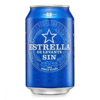 Cerveza Estrella Levante Sin Alcohol 00º Lata 33 Cl.