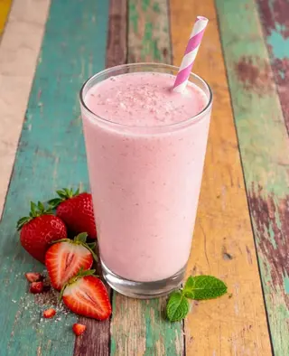 Batido de Helado de Fresa