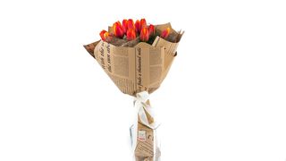 Buket sa lalama u novinskom papiru