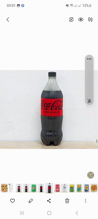 Coca-Cola zero 1 litros 