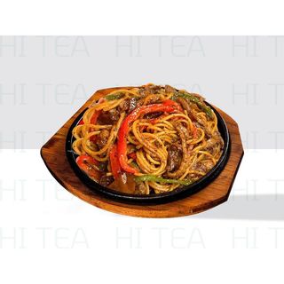 Sizzling Black Pepper Beef Spaghetti