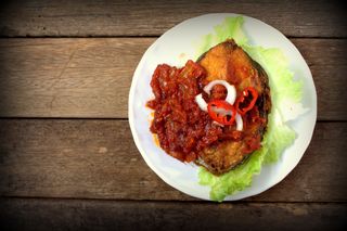 Ryba z bambusem i grzybami 400g