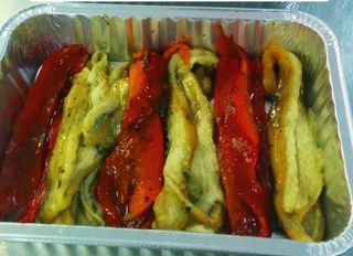 Escalivada Feta Al Foc Amb Pebrot I Albergínia