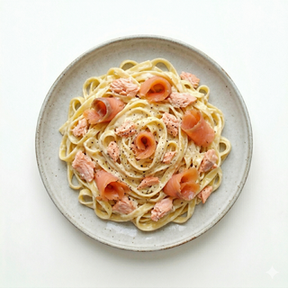 Fettuccine al Salmón