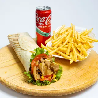Kebab po izboru, pomfrit i piće
