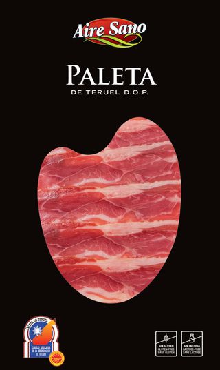 Paleta Loncheada DOP Teruel sobre negro 80gr