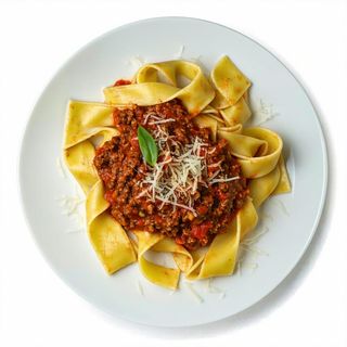Tagliatelle al friggione bolognese