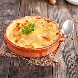 Gratin Aux Fruits De Mer au feu de bois