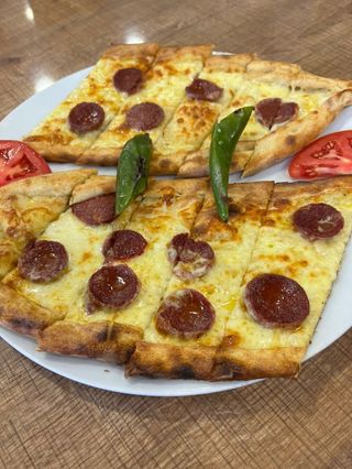 With Sausage and cheddar