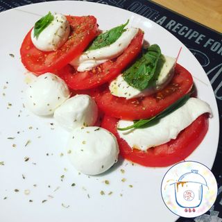 Fiordilatte e verdure fresche