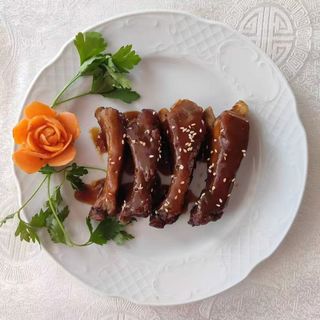 9.Costillas con salsa barbacoa