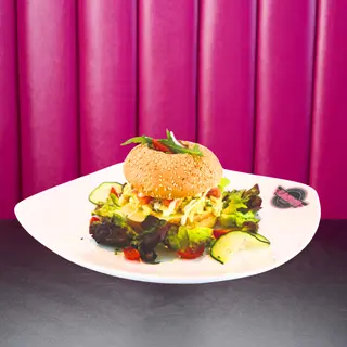 Scrambled Egg & Smoked Salmon Bagel