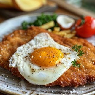 Królewski Kotlet Schabowy z jajkiem w zestawie