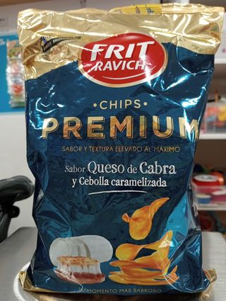 Chips Premium De Queso Cabrales Y Cebolla Caramelizada