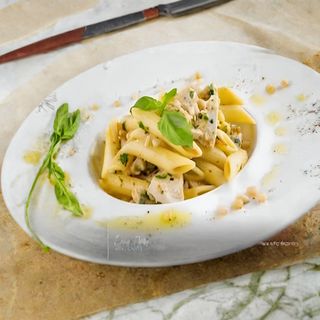 Папарделле с курицей  с соусом песто