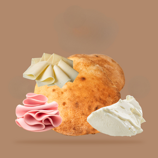 Lepina sa dodatkom labne, purećim prsima i edamerom