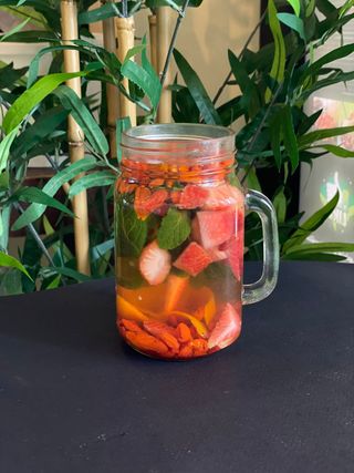 Chá de Bagas Goji E Morangos