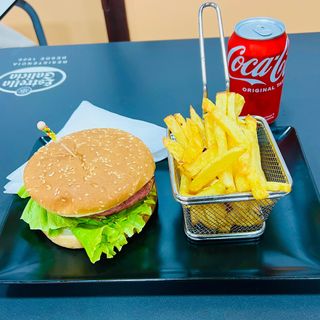 Menú de hamburguesa 
