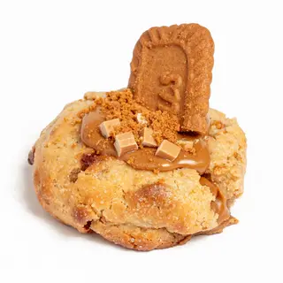 Cookie Lotus, con caramelo y almendra