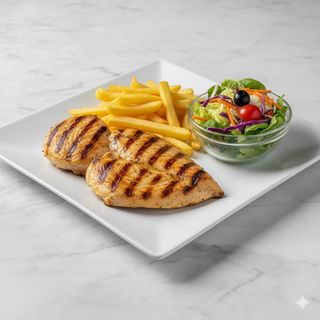 Menú De Pechuga De Pollo A La Plancha