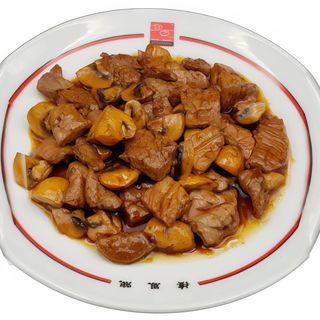 #36 Wok ternera con champiñones