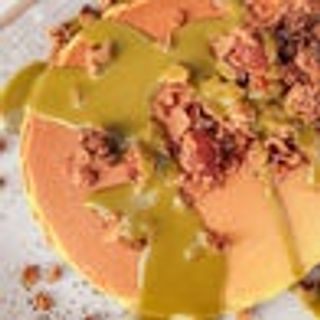 Pancake pistacchio e granola