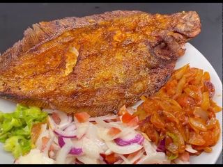 Poisson Sole + attiéké