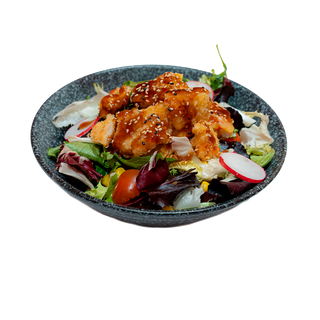 Ensalada Con Katsu Pollo