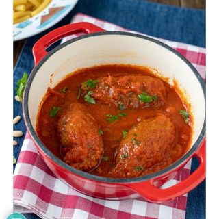 Brasciolette al Ragù con sugo di pomodoro 