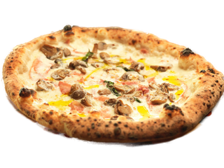 Pizza prosciutto e funghi