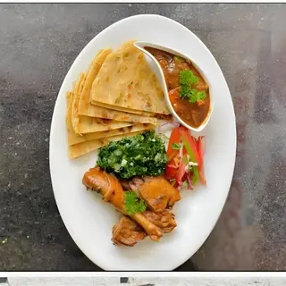 Chicken Kienyeji , Ugali / Rice / Chapati , Veges