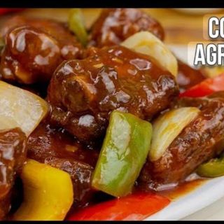 40.- Costillas Y Salsa Agridulce